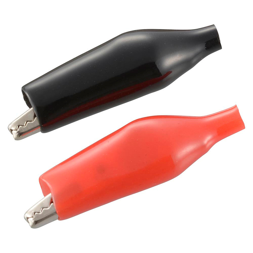 シールドクリップ小(全長27mm/電線別売/赤・黒各1個 計2個入)_09-1883_DZ-SCS/RK_OHM(オーム電機)